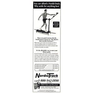 Nordictrack 1995 Vintage Print Ad Original Fitness Equipment u Chaska MN